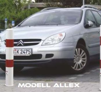 Absperrpfosten Modell Allex – Ø 108 mm herausnehmbar durch Dreikant